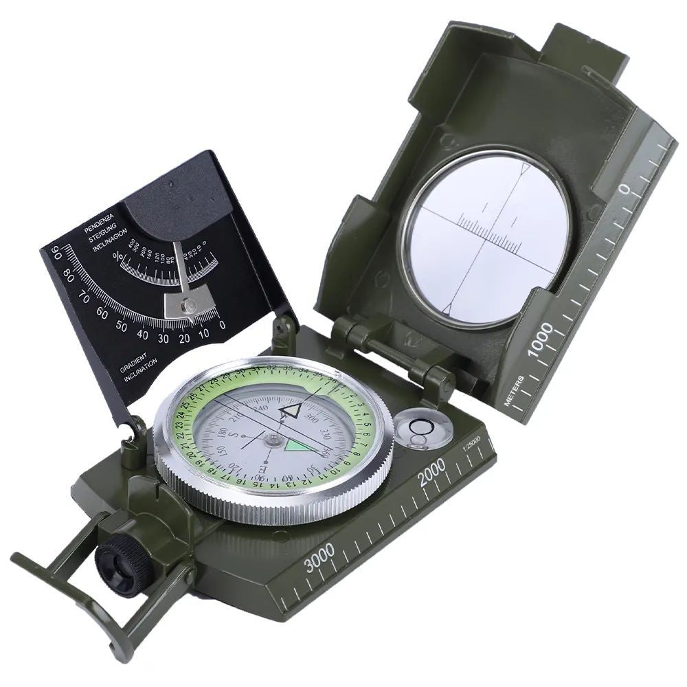 Hiking Compass Outdoor IP65 Sighting Clinometer Professional Metal Waterproof With Carry Bag for Camping