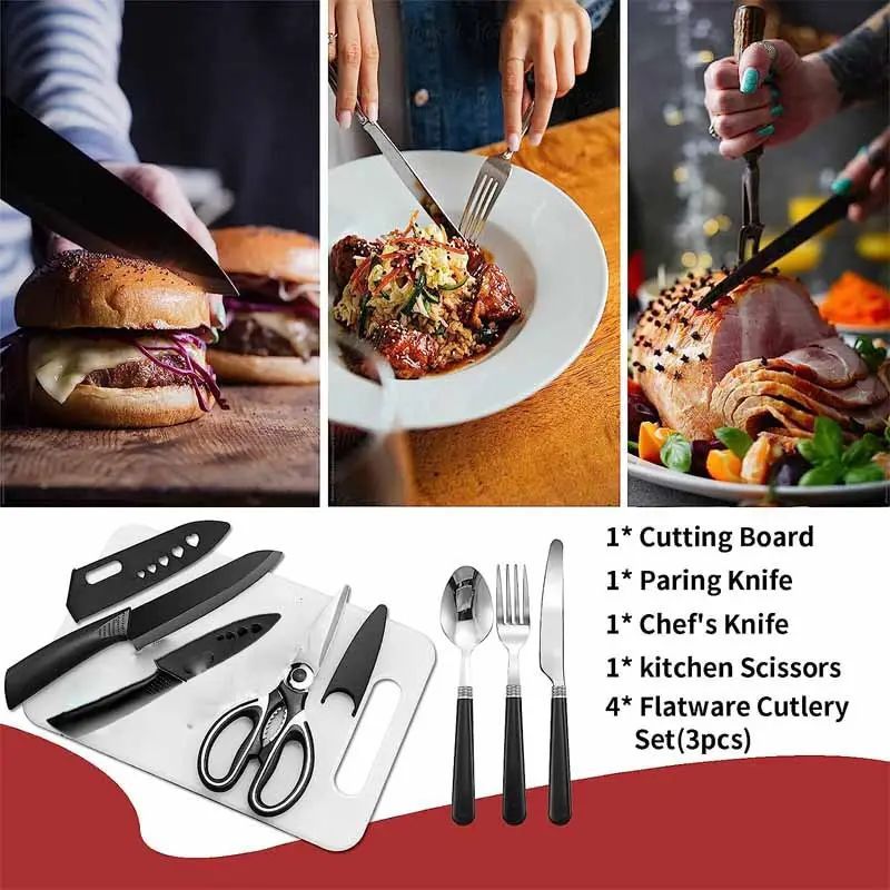 Camping Kitchen Utensil Set-27 Piece Cookware Kit, Stainless Steel Outdoor Cooking and Grilling Utensil Organizer Travel